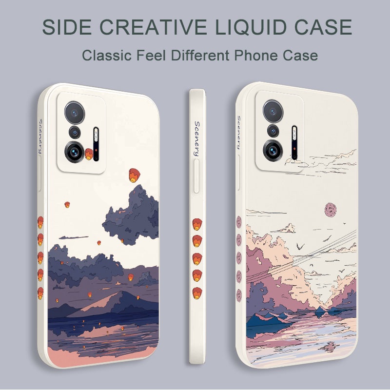 Capa De Telefone Anime Cenário Para Xiaomi Poco C40 M4 F4 X4 PRO 4G 5G GT Design Criativo