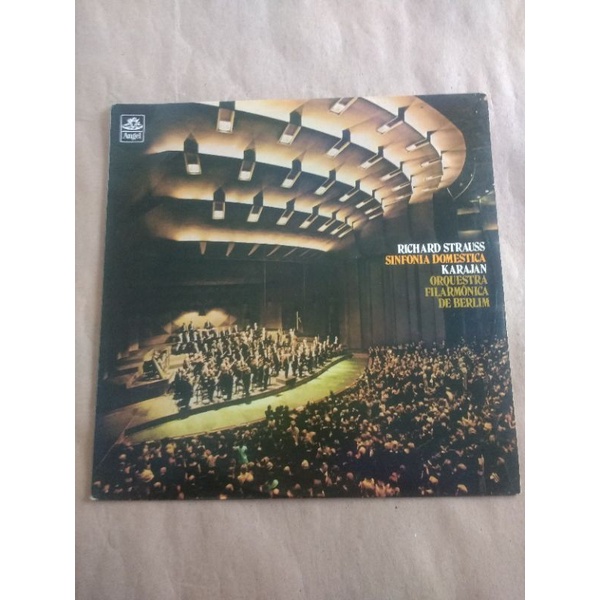 LP Richard Strauss Sinfonia Alpina Orquestra Filarmonica de Berlim, regente Herbert von Karajan