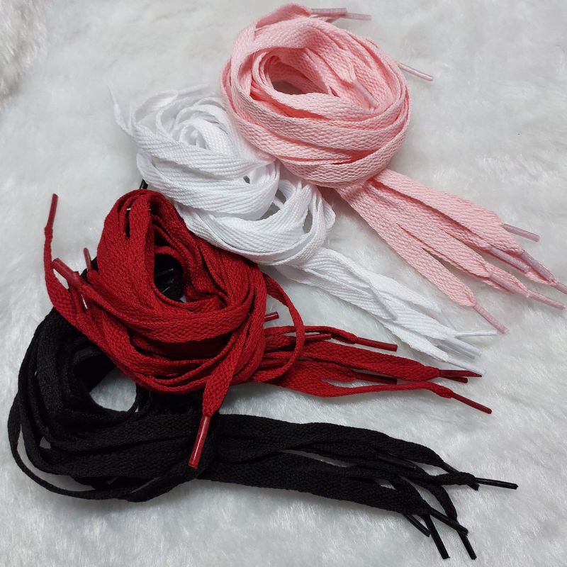 10 PARES Cadarços Tradicional Chatos 50 á 60CM Poliéster Para Calçados de bebes Sapatinhos