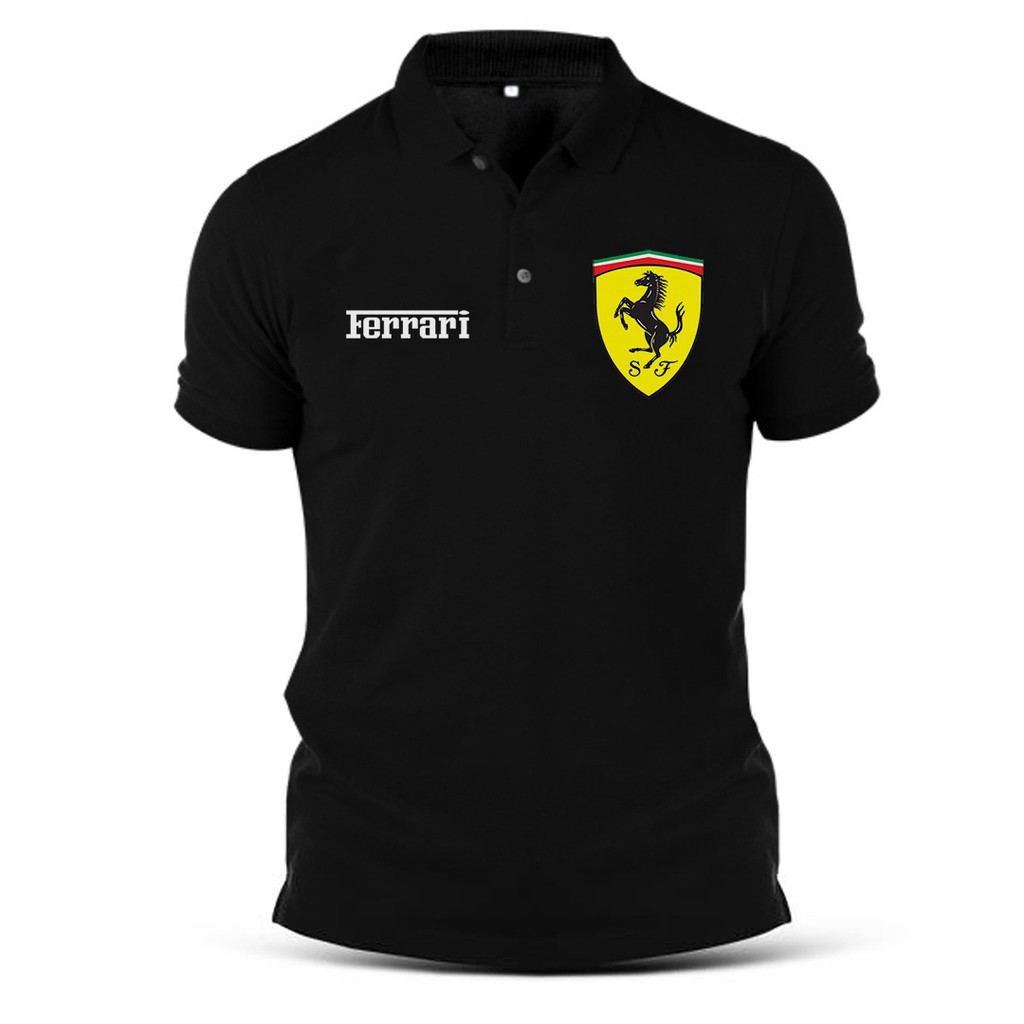camiseta polo da ferrari
