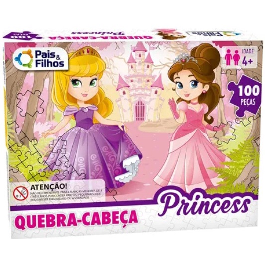 Quebra Cabeça Princesas e Outros Modelos Brinquedo para o dia das Crianças Presente para o dia das Crianças Educativo Pedagógico Montessori educacional educativo