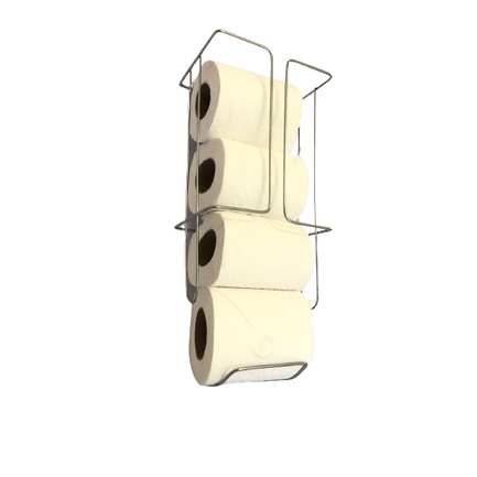 Porta Papel Higienico 4 Rolos aço Cromado em Oferta na Shopee