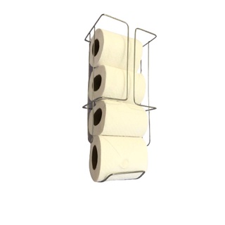Porta Papel Higienico 4 Rolos aço Cromado em Oferta na Shopee