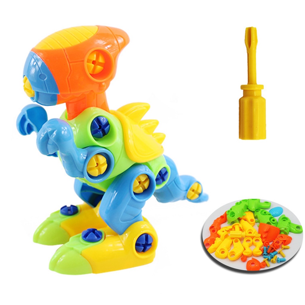 Brinquedos de dinossauro destacáveis educativos - brinquedos caseiros, brinquedos para crianças, brinquedos para bebés, brinquedos para parafusos