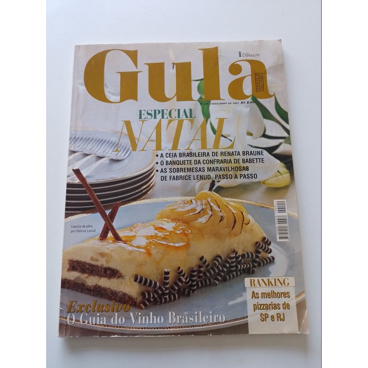 Revista gula Especial Natal Guia Do Vinho Brasileiro Receita R713