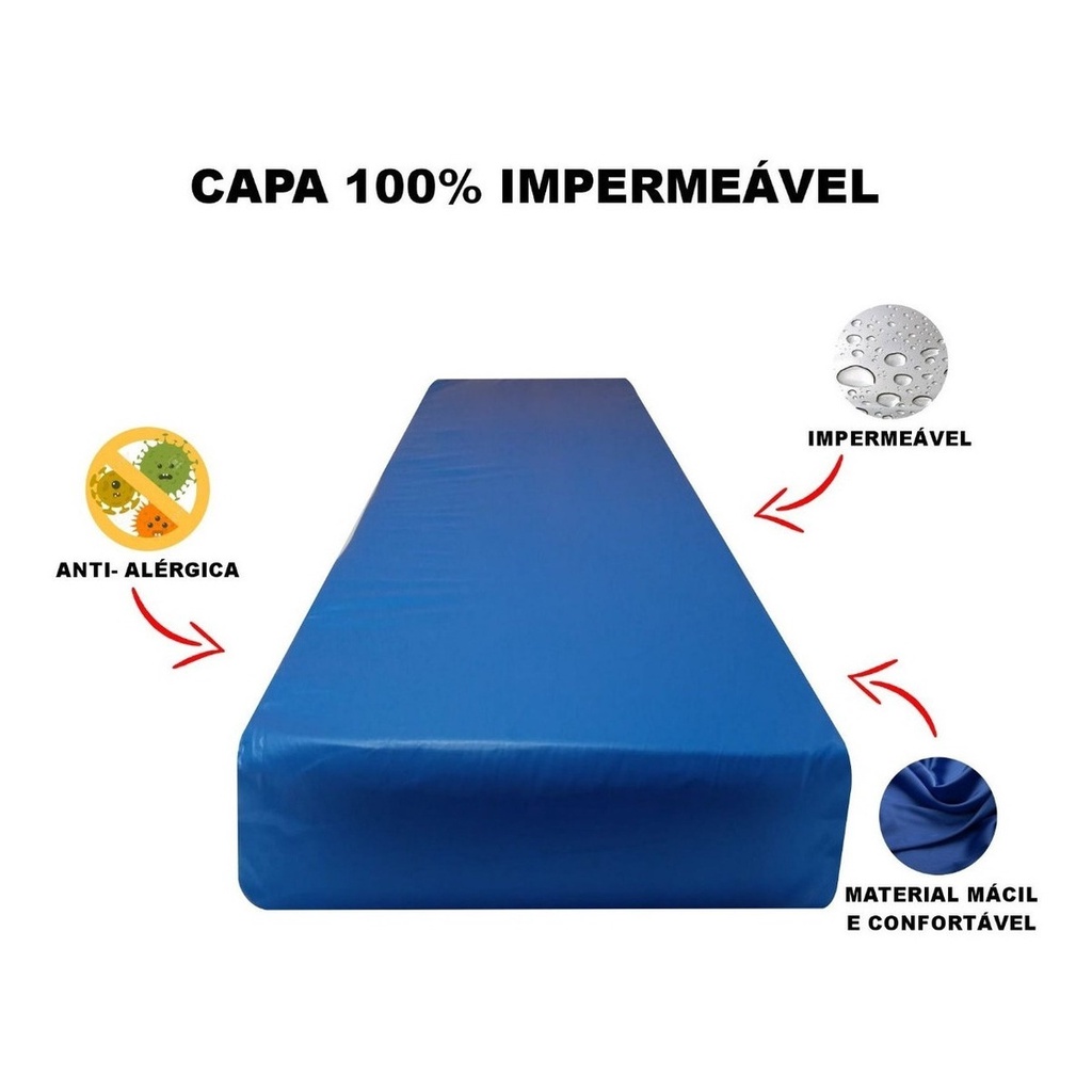 Capa Colchão Hospitalar Solteiro + 2 Fronha Impermeavel REF:039A