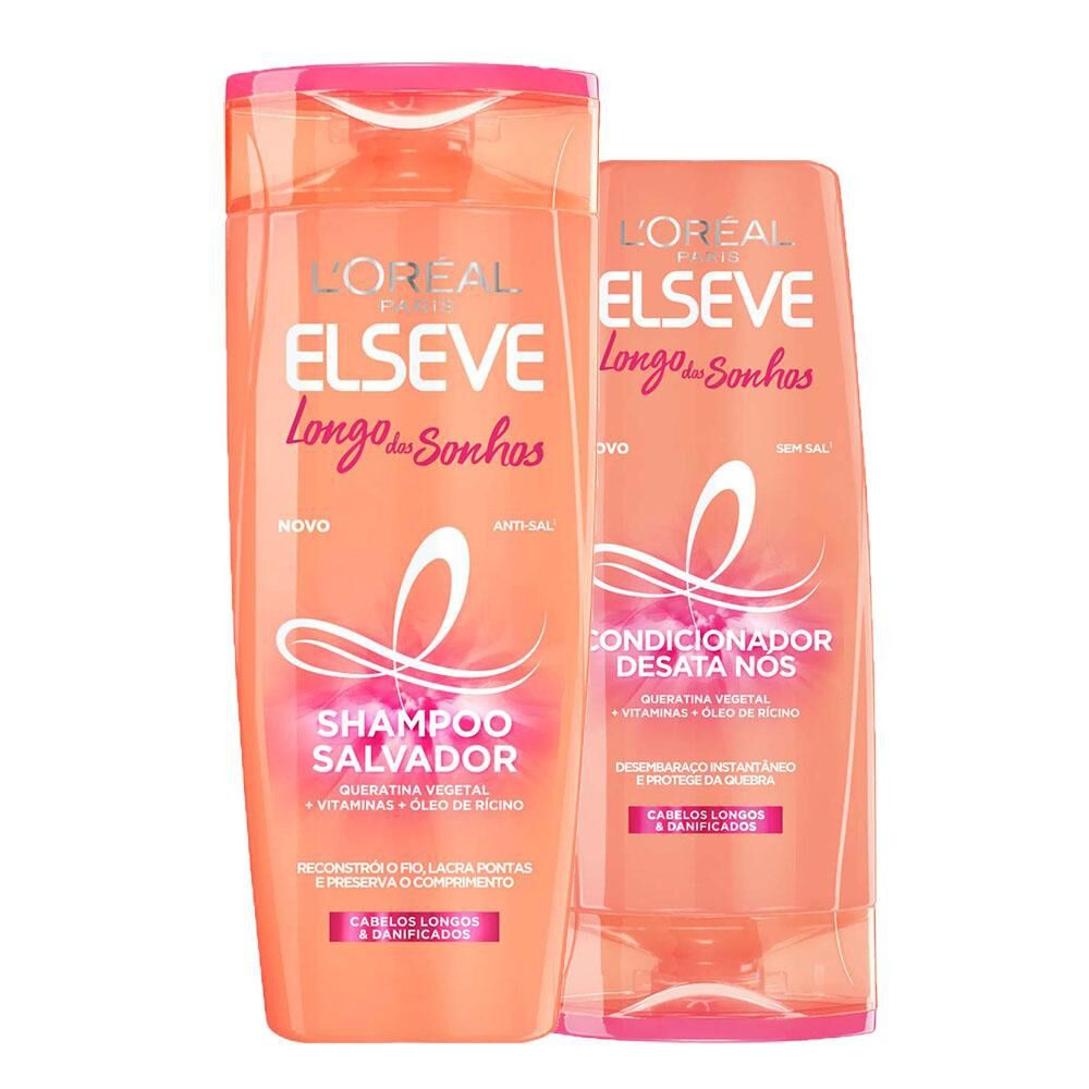 Kit Elseve Longo Dos Sonhos (Shampoo 200ml + Condicionador 200ml)