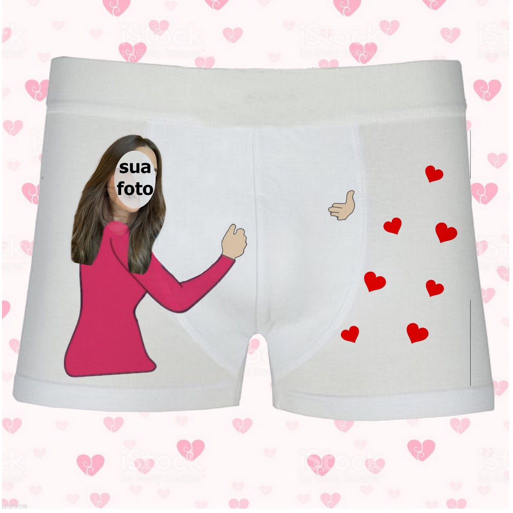 Cueca Box Personalizada Namorada Ciumenta Com Sua Foto Dia Dos Namorados Shopee Brasil