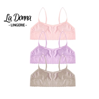 Sutiã Top Infantil Sem Costura Faixa Poliamida Macio Conforto Rosa Branco Bege Soutien LaDonna