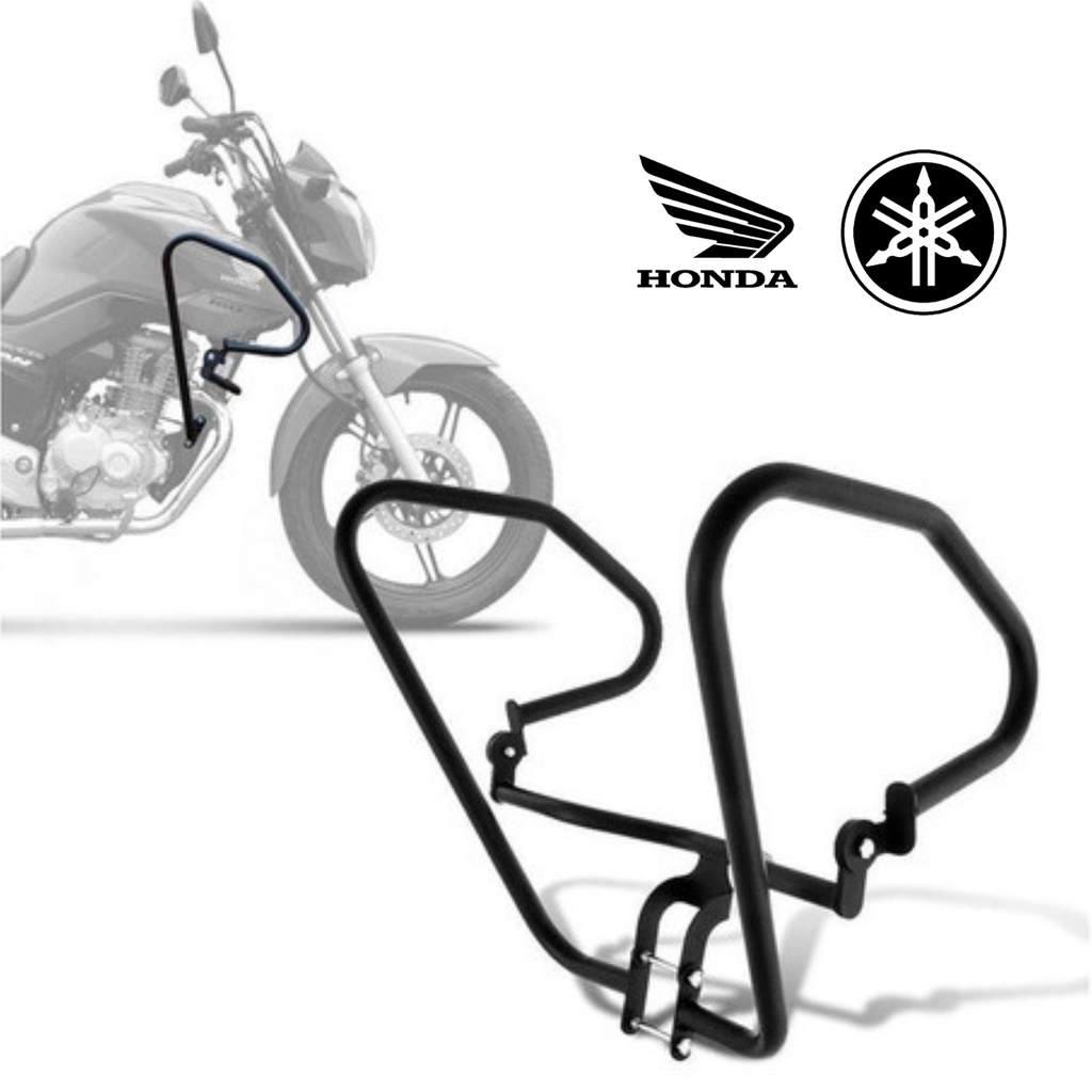 Protetor Motor Esportivo Carenagem Mata Cachorro Honda Titan Fan Start Bros Xre Yamaha Ybr / 125 / 150 / 160 / 300