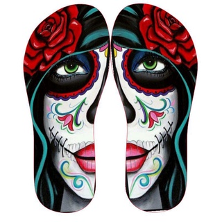 chinelo caveira mexicana personaslizado