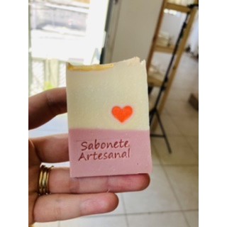 Carimbo de acrílico '' sabonete artesanal''. em Oferta na Shopee