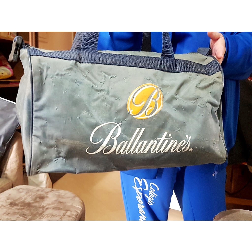Bolsa De Viagem De Mão Ballantines Com Avarias Conforme Fotos 40cm Brinquedos Bonecos Antigos
