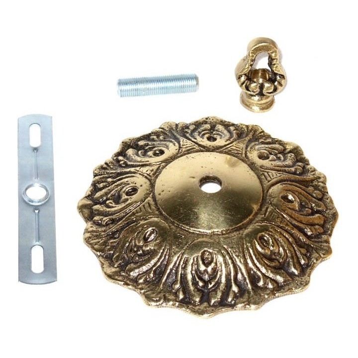 Canopla Para Lustres Base Suporte Completo - Bronze