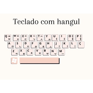 adesivo teclado com hangul | teclado coreano