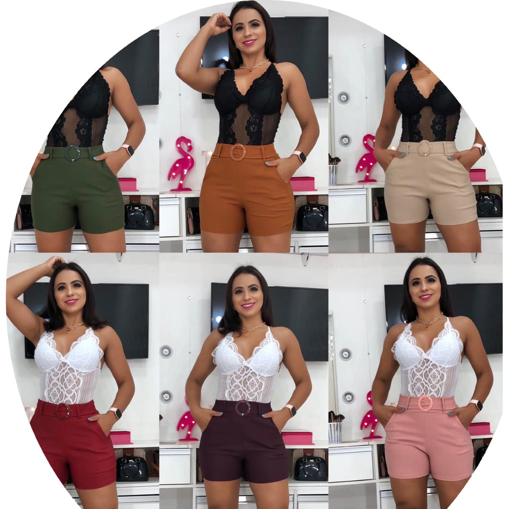 calça short feminina