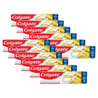 Kit 12 Creme Dental Colgate Total 12 Anti-Tártaro 180g