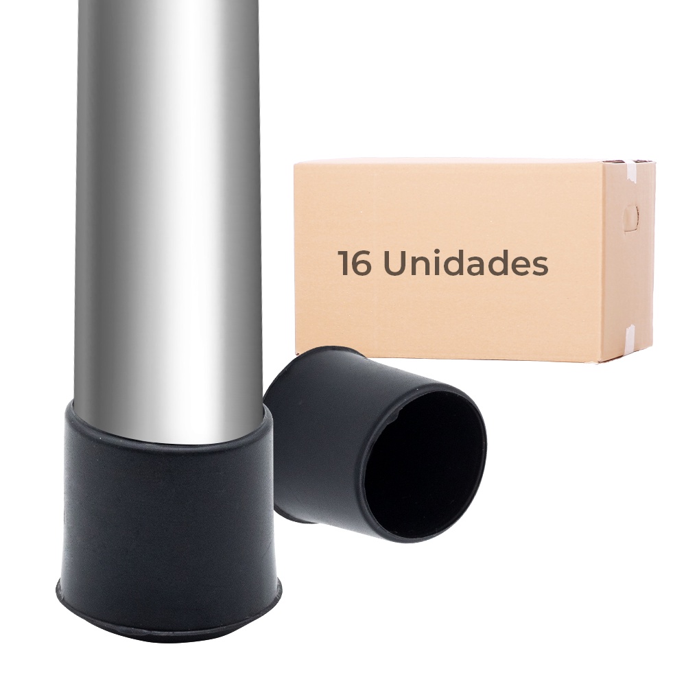 16 Pc Ponteira Protetora Pe Cadeira Tubular 5/8 Pvc Externa