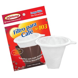 Filtro Para Café Longa vida Reutilizavel Injetemp 103 em Oferta na Shopee