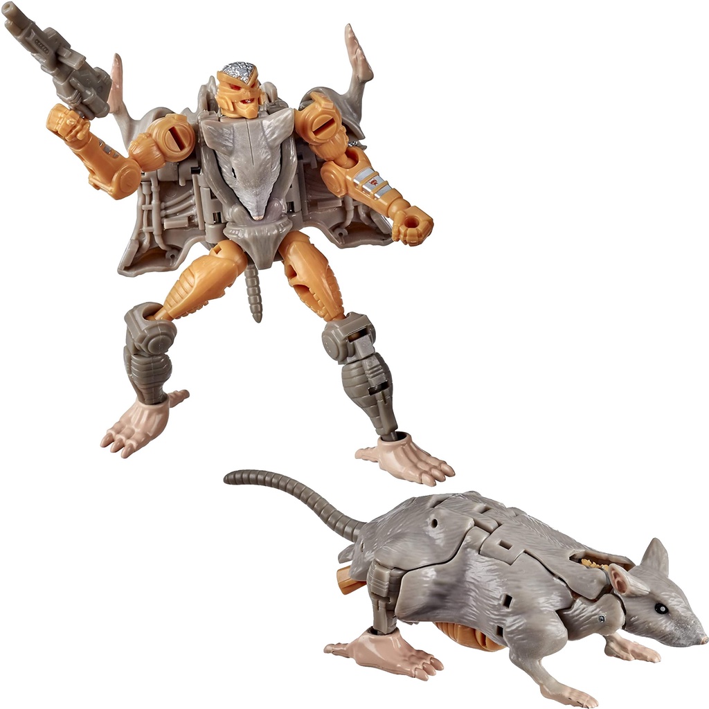 Boneco Rattrap Transformers Kingdom Beast Wars Cybertron Rat