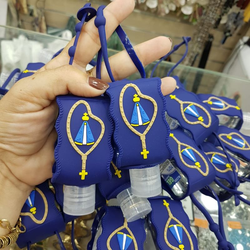 Porta álcool gel Nossa Senhora Aparecida Porta álcool gel Nossa Senhora Aparecida