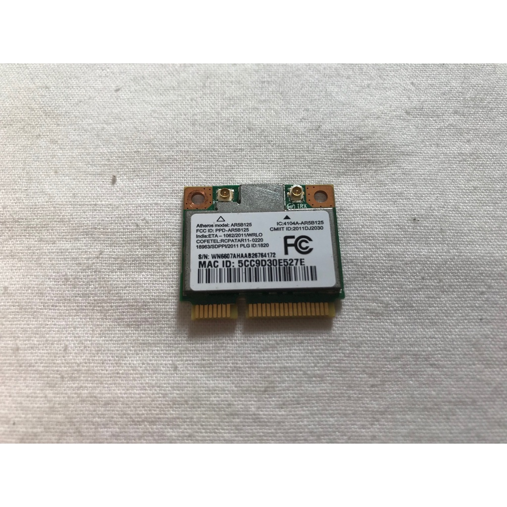 Placa Wifi Wireless Original Notebook Acer Aspire e1 531 e1 571 Gateway ne56r series ar5b125