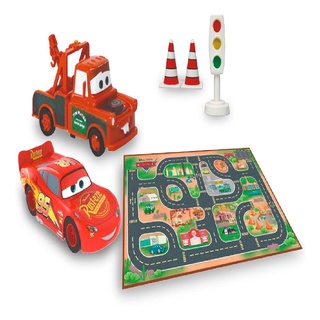 Carrinhos De Brinquedo Com Pista Do Filme Carros Mcqueen