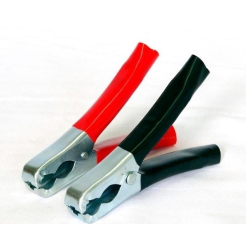 Garra Jacare para Bateria Ueda Preto e Vermelho 30A 50A 100A