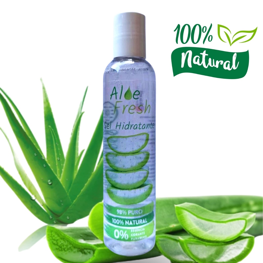 Gel de Babosa Aloe Vera 100% Natural Rosto e Corpo 200ml