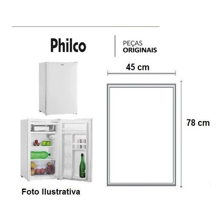 Borracha Frigobar - Philco Ph115 Borracha De Encaixe-pressão