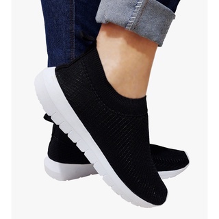 Tênis Meia feminino confortável, super leve e resistente Preto