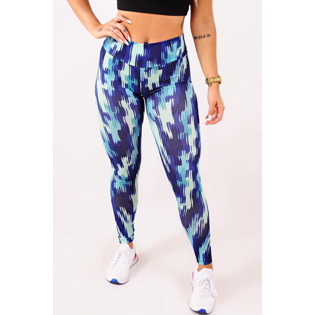 Calça Legging Feminina Fitness Cintura Alta Suplex para Academia e Ginástica