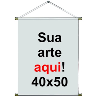 Banner personalizado 40x50 COM A SUA ARTE IMPRESSÃO DIGITAL em Oferta na Shopee