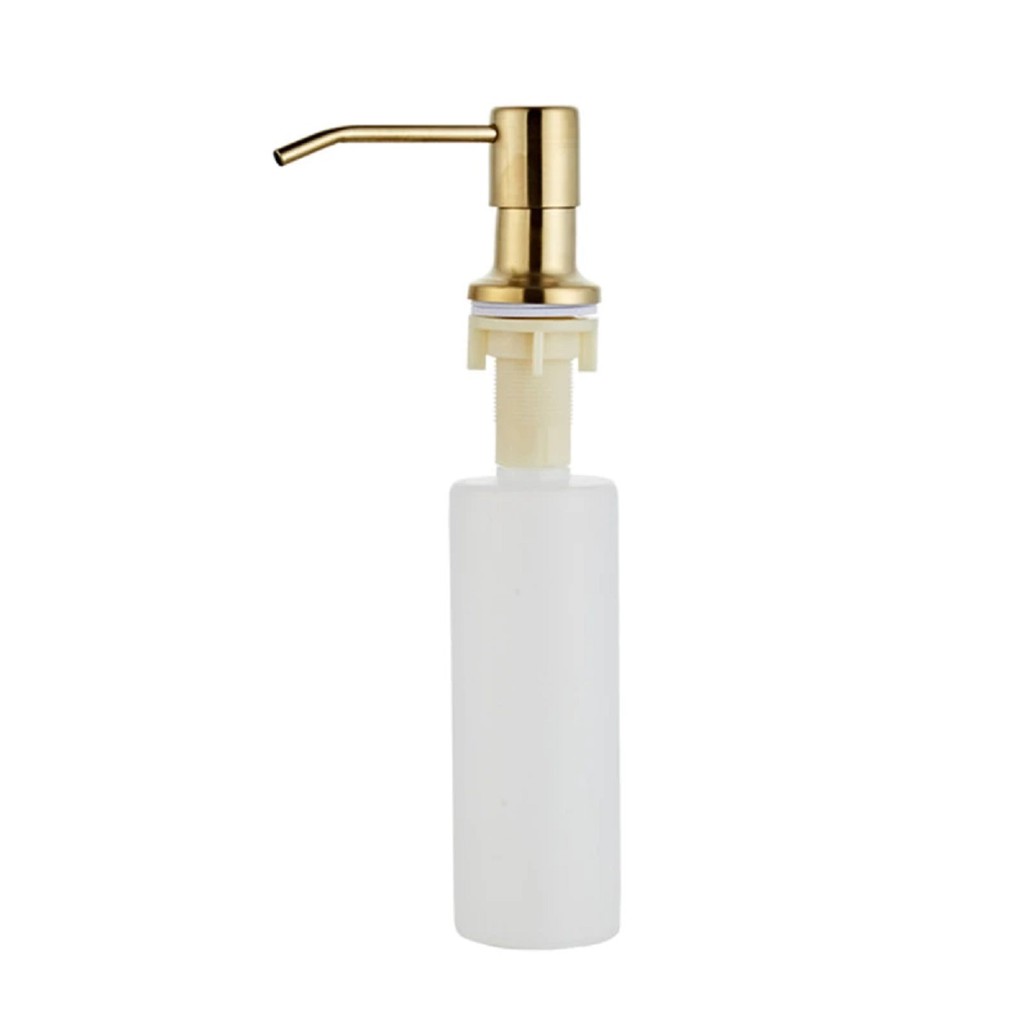 Dispenser Dosador Embutir Dourado Sabonete Liquido Aço Inox saboneteira de embutir