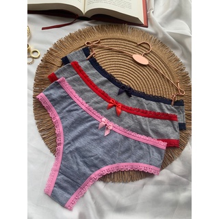 Calcinha em algodao fio conforto moda íntima feminina sacoleira- Yully Lingerie
