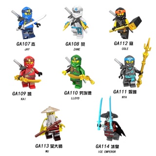 Minifiguras Ninjago GA107-114 Fantasma Ninjago Série Lloyd Kai Master Wu Bloco de Construção Minifiguras Brinquedos de M em Oferta na Shopee