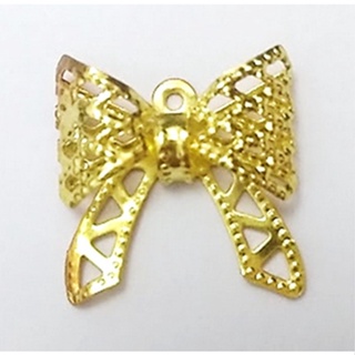 20 Laço Aplique Artesanato Lembranças Tag Metal 3 Cm em Oferta na Shopee