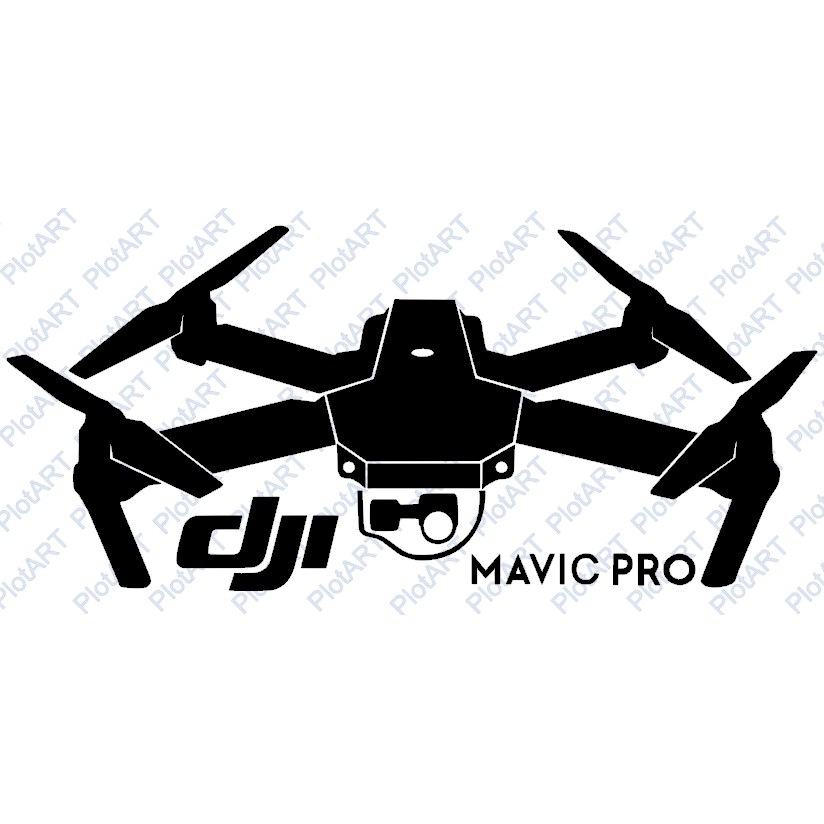 Adesivo Carro DJI Mavic Pro Drone Phanton Exclusivo PlotArt em Oferta na Shopee