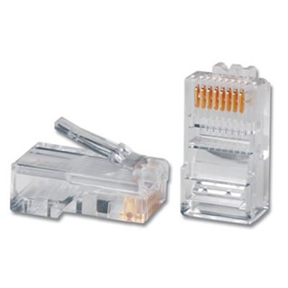 Conector RJ45 40 Unidades Cat5e Plug para Cabo de Rede RJ-45 e Internet em Oferta na Shopee