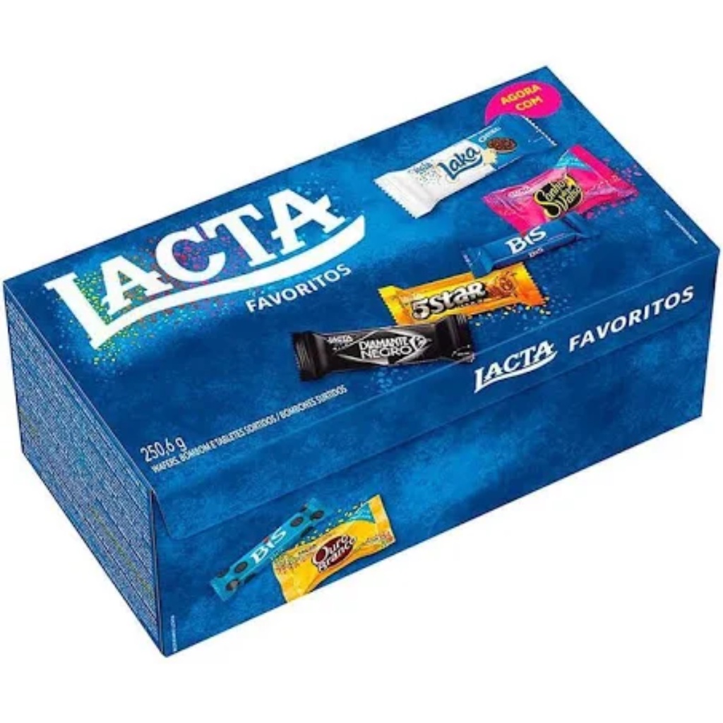 Bombom Lacta Chocolate Favoritos Caixa com 250,6 gramas | Shopee Brasil