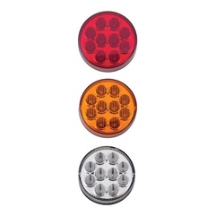 KIT 3 Lanterna Ônibus Caminhão Carreta Bugue Traseira LED 12 volts 96mm