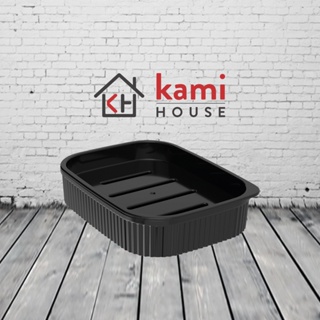 Saboneteira Preto Classic Frisos - Plasutil em Oferta na Shopee