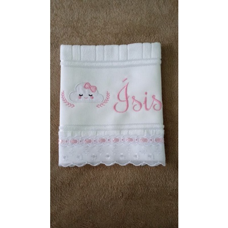 Toalhinha de boca, personalizada, para bebê, enxoval, maternidade