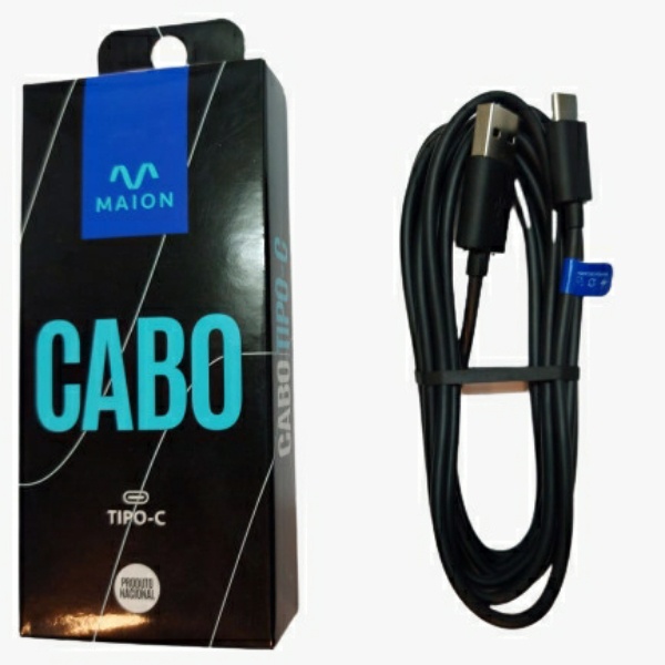 Cabo Ultra Blindado Usb Tipo C Metros Suporta Mil Dobras Otimo Para Carregamento Turbo Maion