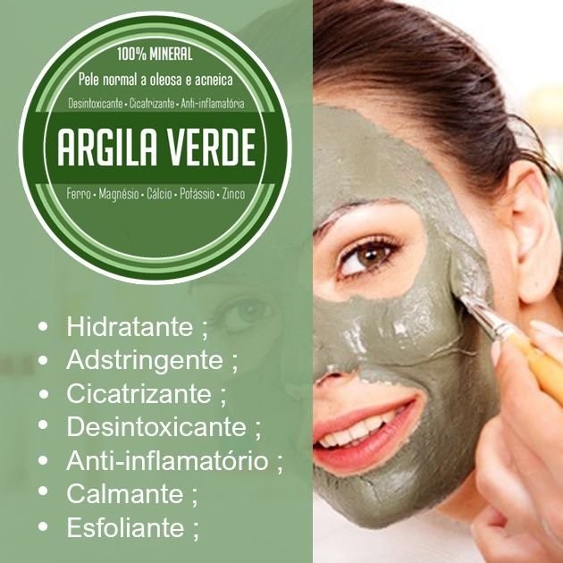 Argila Verde 1Kg 100% Natural - Corporal - Facial - Capilar | Shopee Brasil