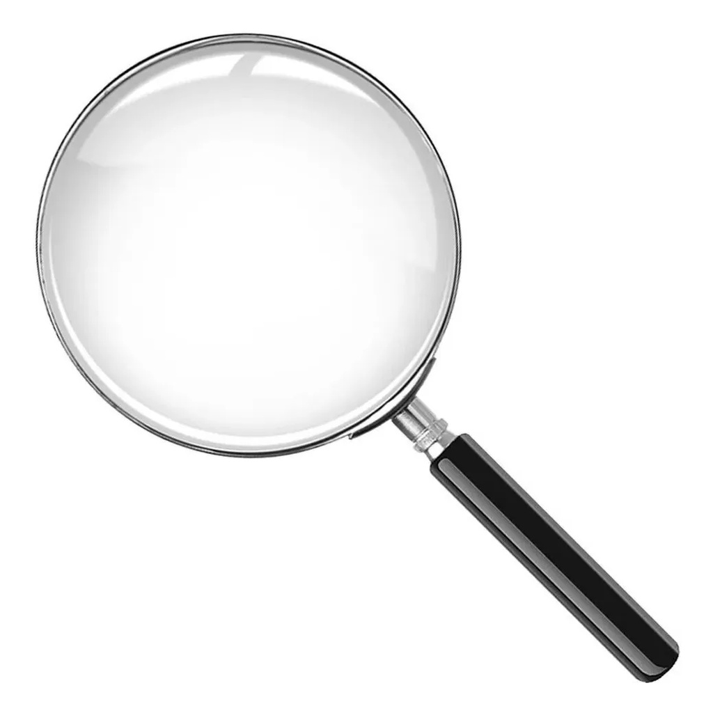 Lupa De Aumento 100 Mm Metal Lente 10 Cm menor preço