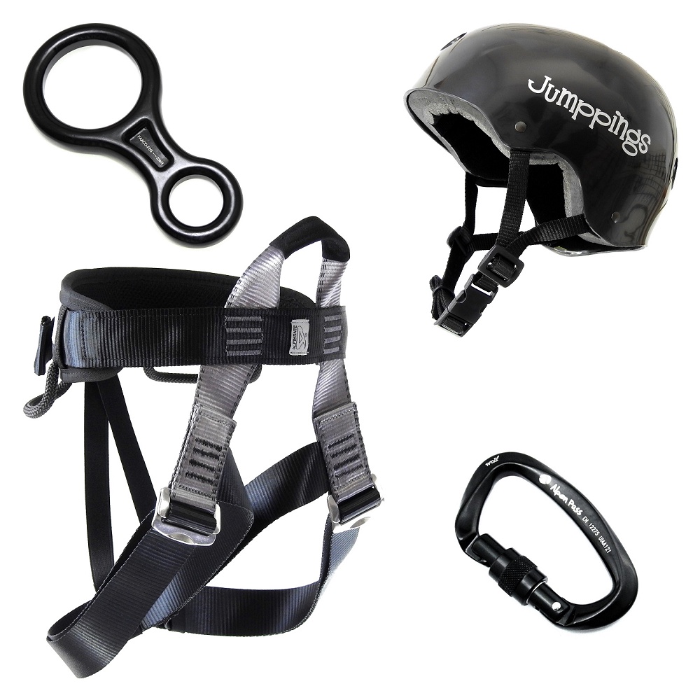 Kit ALP105TP Rapel Tatico Escalada Capacete P Alpimonte