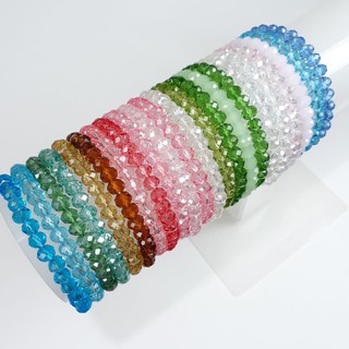 Pulseira de cristal 6mm - Kit com 2 pulseiras