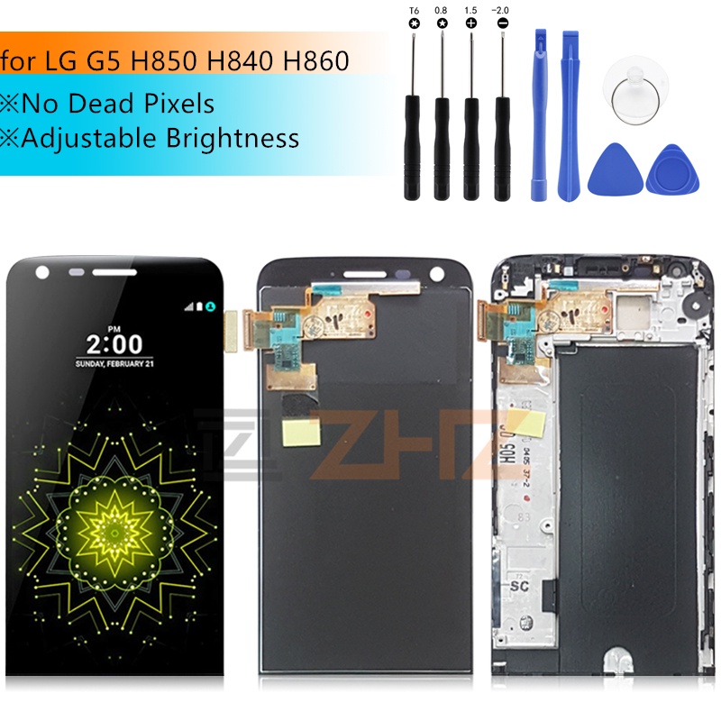 Super Qualidade LCD Para LG G5 Screen Display Toque Digitador Assembléia H840 H850 H860 H820 Com Quadro De Peças De Reparo