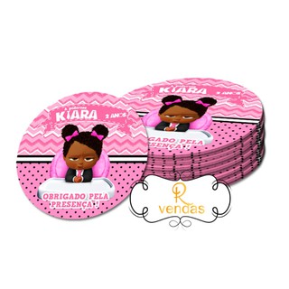 50 Adesivos Personalizados Lembrancinhas Adesivos Poderosa chefinha 3- 5x5cm